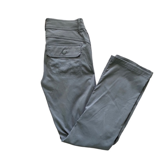 Prana Pants - Prana Women’s Halle Hiking Pants Gray Stretch Roll Up Size 0
